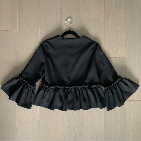 Forever 21 Black Bell Sleeve Blazer Jacket - Picture 5 of 5